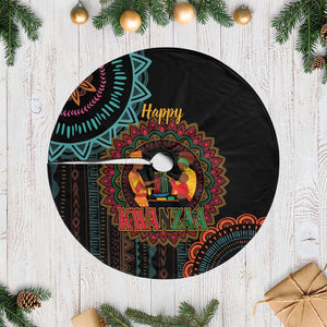 Happy Kwanzaa African Tree Skirt Mandala Mix Nguzo Saba
