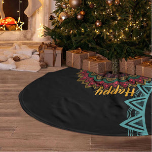 Happy Kwanzaa African Tree Skirt Mandala Mix Nguzo Saba