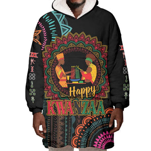 Africa Happy Kwanzaa Wearable Blanket Hoodie Nguzo Saba