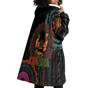 Africa Happy Kwanzaa Wearable Blanket Hoodie Nguzo Saba