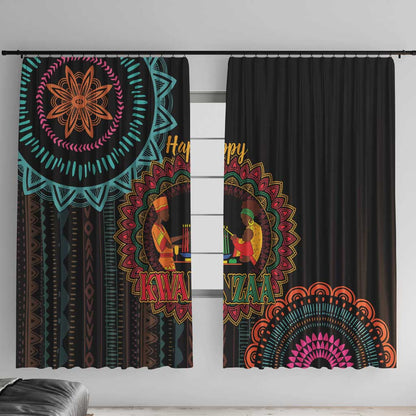 Africa Happy Kwanzaa Window Curtain Nguzo Saba