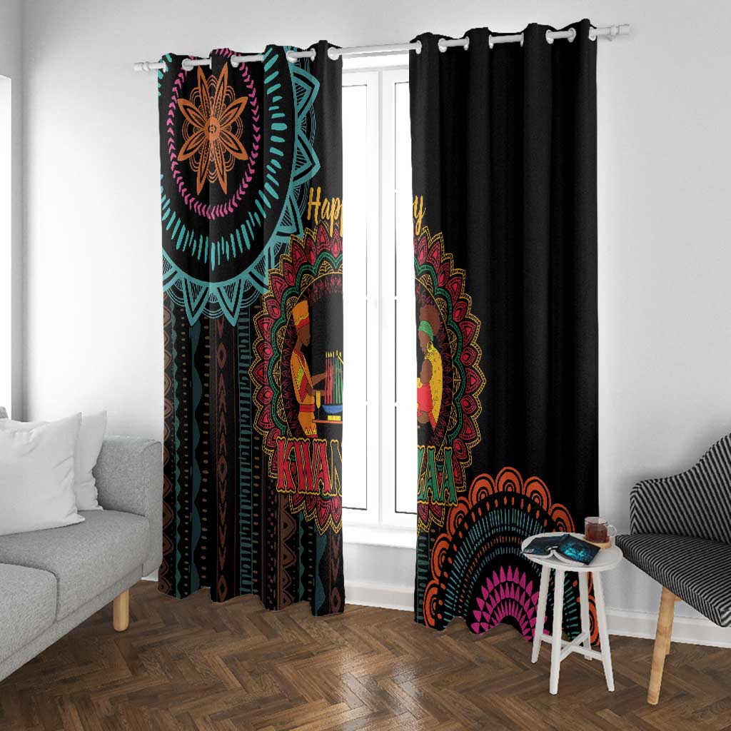 Africa Happy Kwanzaa Window Curtain Nguzo Saba