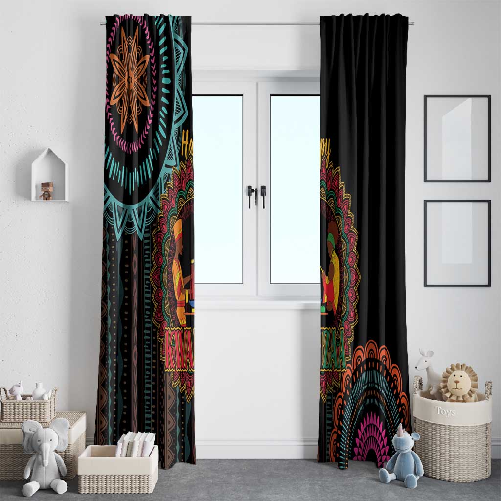 Africa Happy Kwanzaa Window Curtain Nguzo Saba