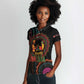 Africa Happy Kwanzaa Women Polo Shirt Nguzo Saba