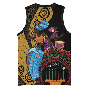 Africa Happy Kwanzaa Basketball Jersey Tribal Dance - African Pride