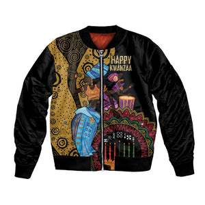 Africa Happy Kwanzaa Bomber Jacket Tribal Dance