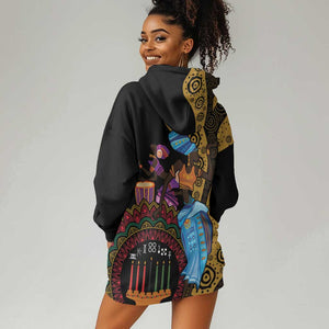 Africa Happy Kwanzaa Hoodie Dress Tribal Dance