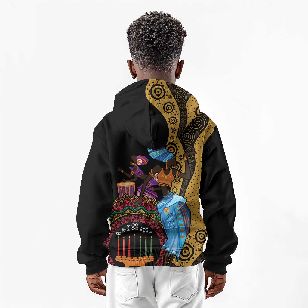 Africa Happy Kwanzaa Kid Hoodie Tribal Dance