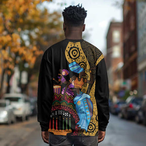 Africa Happy Kwanzaa Long Sleeve Shirt Tribal Dance