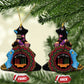 Happy Kwanzaa African Ceramic Ornament Tribal Dance LT7