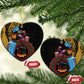 Happy Kwanzaa African Ceramic Ornament Tribal Dance LT7