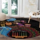 Africa Happy Kwanzaa Round Carpet Tribal Dance