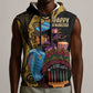 Africa Happy Kwanzaa Sleeveless Hoodie Tribal Dance - African Pride