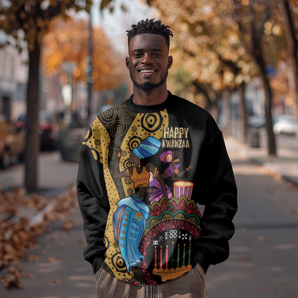 Africa Happy Kwanzaa Sweatshirt Tribal Dance