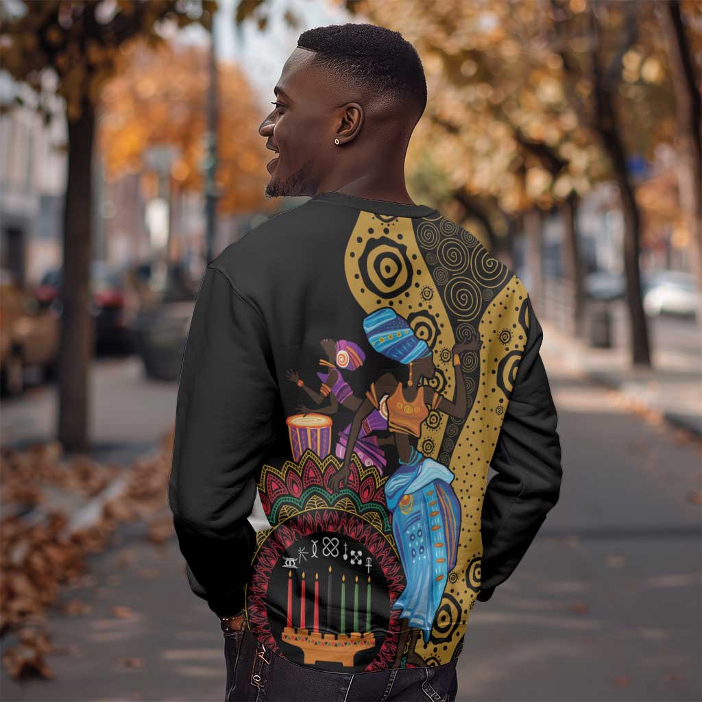 Africa Happy Kwanzaa Sweatshirt Tribal Dance