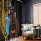 Africa Happy Kwanzaa Window Curtain Tribal Dance