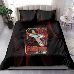 Tuskegee Airmen 332nd Fighter Group Bedding Set Spit Fire - African Pride