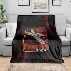 Tuskegee Airmen 332nd Fighter Group Blanket Spit Fire - African Pride