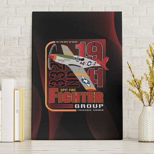 Tuskegee Airmen 332nd Fighter Group Canvas Wall Art Spit Fire - African Pride