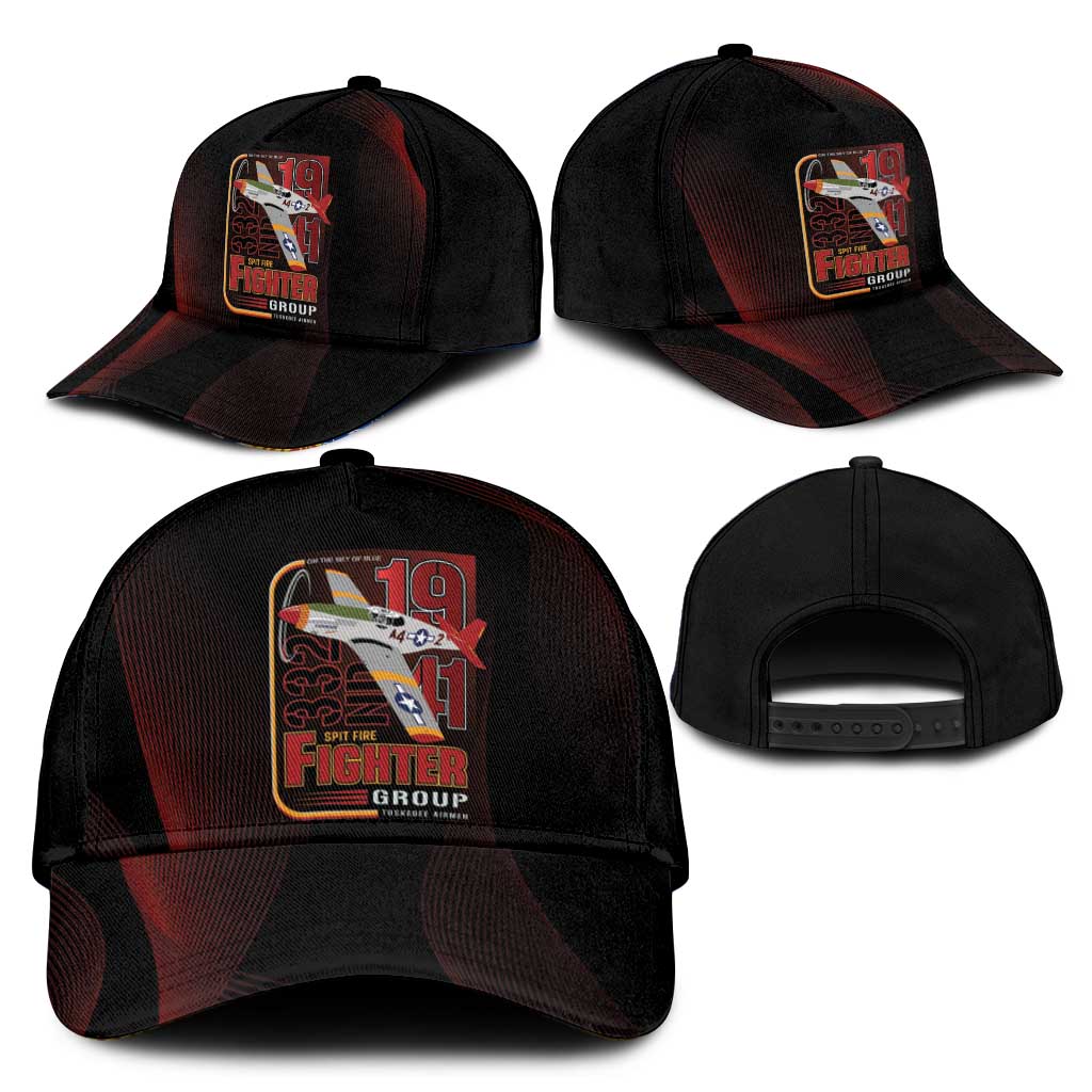 Tuskegee Airmen 332nd Fighter Group Classic Cap WWII African American Heroes Spit Fire - African Pride