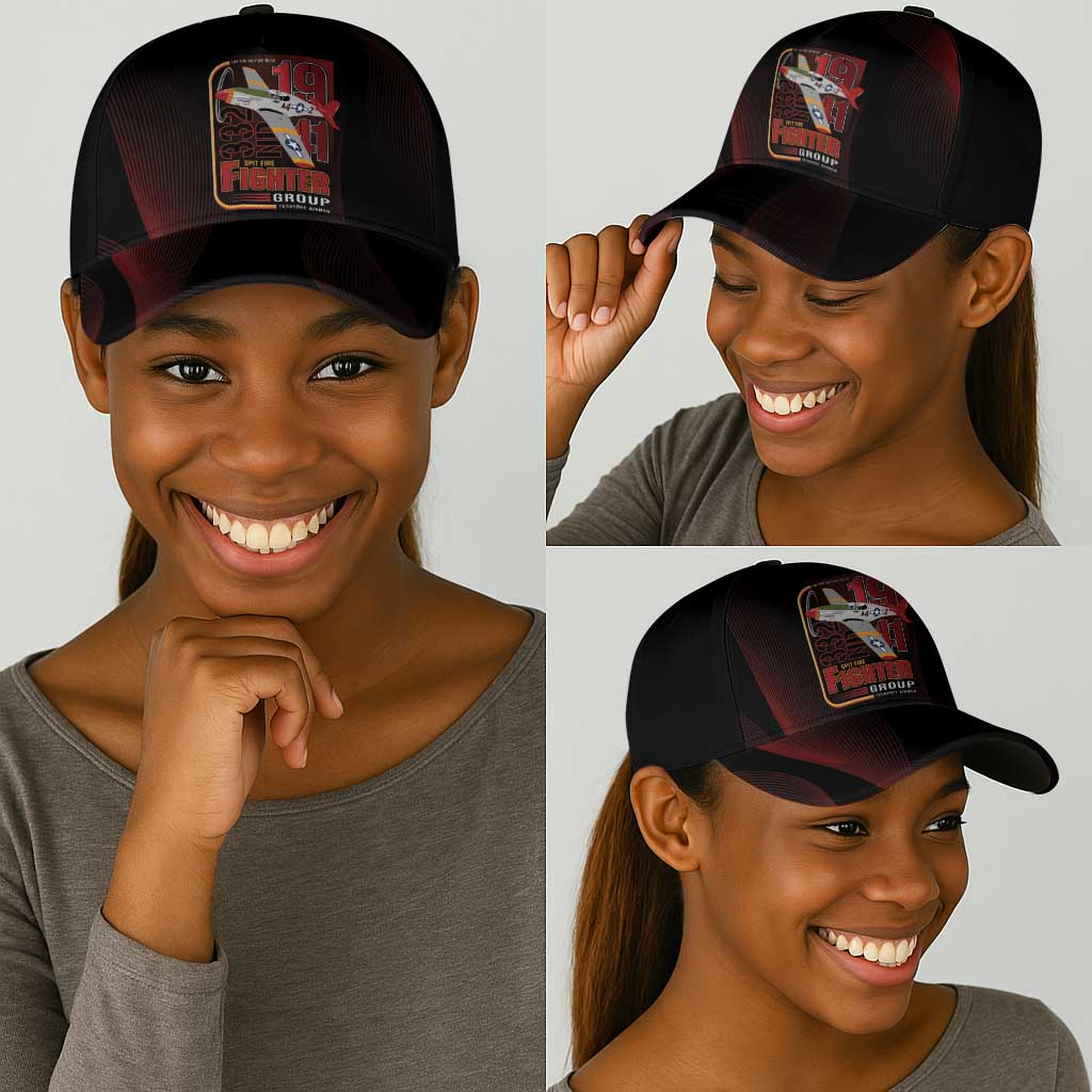 Tuskegee Airmen 332nd Fighter Group Classic Cap WWII African American Heroes Spit Fire - African Pride