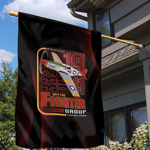 Tuskegee Airmen 332nd Fighter Group Garden Flag Spit Fire - African Pride