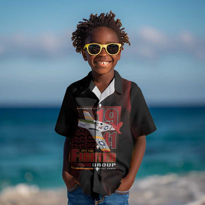 Tuskegee Airmen 332nd Fighter Group Kid Hawaiian Shirt Spit Fire - African Pride