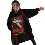 Tuskegee Airmen 332nd Fighter Group Kid Wearable Blanket Hoodie Spit Fire - African Pride