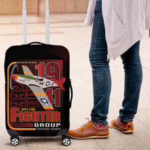 Tuskegee Airmen 332nd Fighter Group Luggage Cover Spit Fire - African Pride