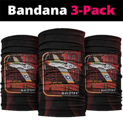 Tuskegee Airmen 332nd Fighter Group Neck Gaiter Spit Fire - African Pride