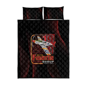 Tuskegee Airmen 332nd Fighter Group Quilt Bed Set Spit Fire - African Pride