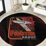 Tuskegee Airmen 332nd Fighter Group Round Carpet Spit Fire - African Pride