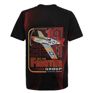 Tuskegee Airmen 332nd Fighter Group Rugby Jersey Spit Fire - African Pride