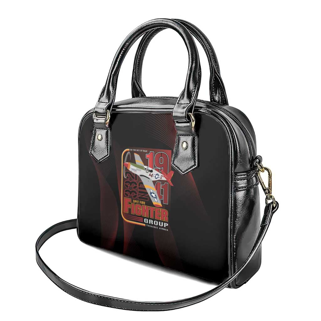 Tuskegee Airmen 332nd Fighter Group Shoulder Handbag Spit Fire - African Pride