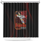 Tuskegee Airmen 332nd Fighter Group Shower Curtain Spit Fire - African Pride