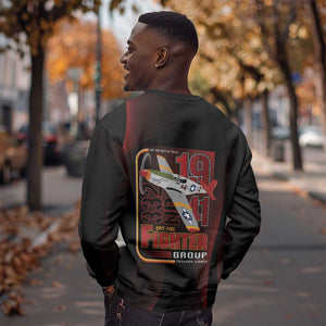 Tuskegee Airmen 332nd Fighter Group Sweatshirt Spit Fire - African Pride