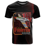 Tuskegee Airmen 332nd Fighter Group T shirt Spit Fire - African Pride