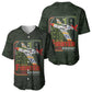 Tuskegee Airmen Camo Moss Green Baseball Jersey 332nd Spit Fire LT7