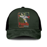 Tuskegee Airmen Camo Moss Green Baseball Net Cap 332nd Spit Fire - African Pride