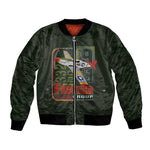 Tuskegee Airmen Camo Moss Green Bomber Jacket 332nd Spit Fire - African Pride