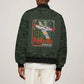 Tuskegee Airmen Camo Moss Green Bomber Jacket 332nd Spit Fire - African Pride