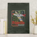 Tuskegee Airmen Camo Moss Green Canvas Wall Art 332nd Spit Fire - African Pride