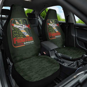 Tuskegee Airmen Camo Moss Green Car Seat Cover 332nd Spit Fire - African Pride