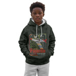 Tuskegee Airmen Camo Moss Green Kid Hoodie 332nd Spit Fire - African Pride