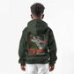 Tuskegee Airmen Camo Moss Green Kid Hoodie 332nd Spit Fire - African Pride
