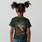 Tuskegee Airmen Camo Moss Green Kid T shirt 332nd Spit Fire - African Pride