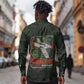 Tuskegee Airmen Camo Moss Green Long Sleeve Button Shirt 332nd Spit Fire - African Pride