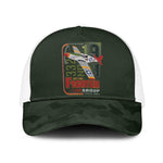 Tuskegee Airmen Camo Moss Green Mesh Trucker Cap 332nd Spit Fire - African Pride