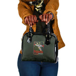 Tuskegee Airmen Camo Moss Green Shoulder Handbag 332nd Spit Fire - African Pride