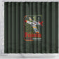 Tuskegee Airmen Camo Moss Green Shower Curtain 332nd Spit Fire - African Pride